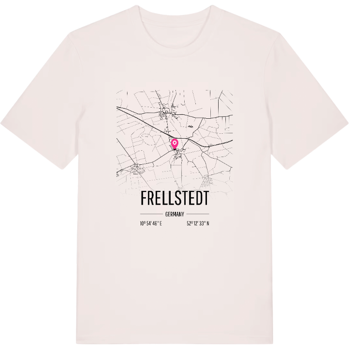 Frellstedt karta t-shirt – t-shirt från PinShirt