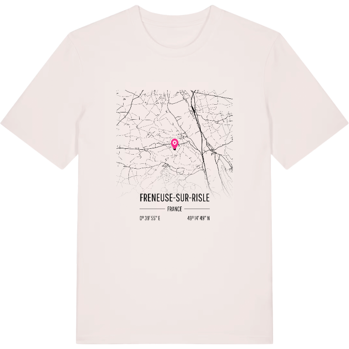 Freneuse-sur-Risle karta t-shirt – t-shirt från PinShirt