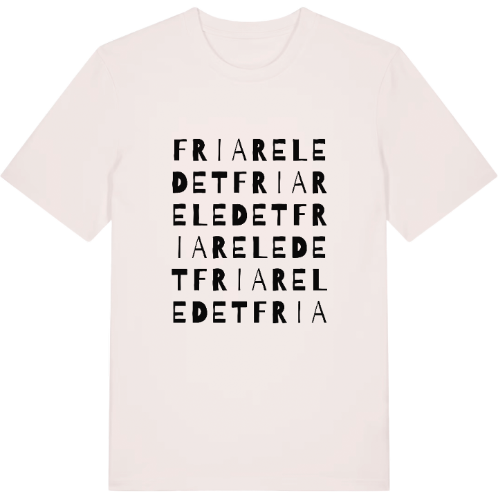 Friareledet ordlek t-shirt – t-shirt från PinShirt