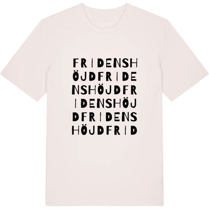 Fridenshöjd ordlek t-shirt – t-shirt från PinShirt