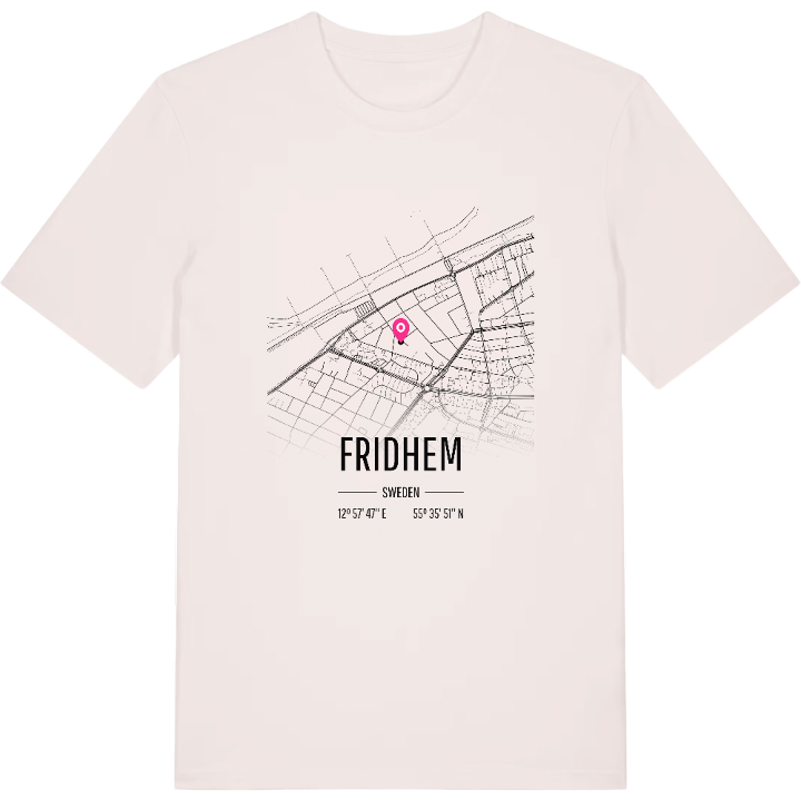 Fridhem karta t-shirt – t-shirt från PinShirt