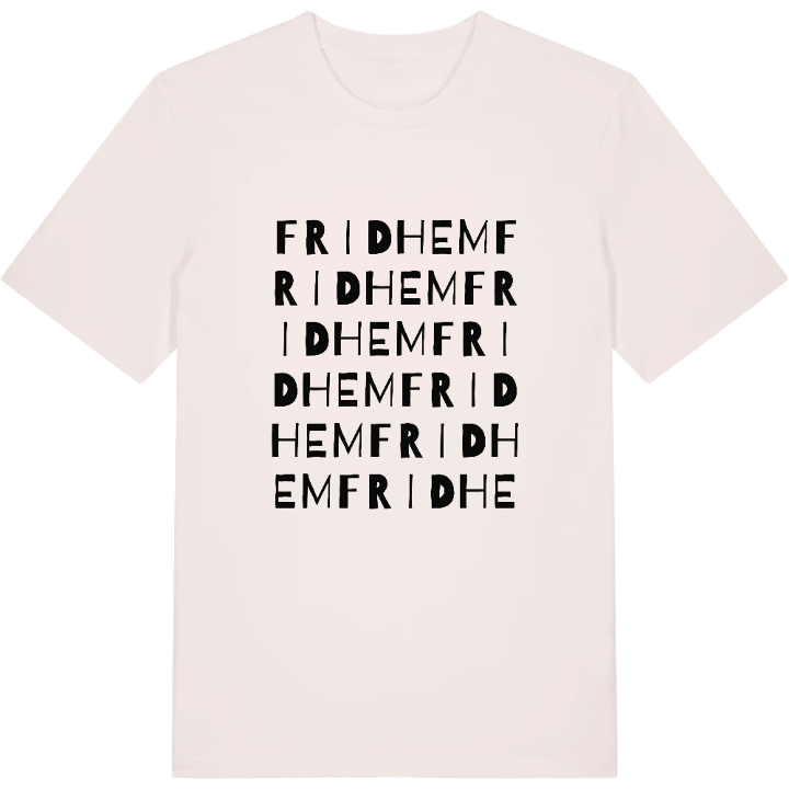 Fridhem ordlek t-shirt – t-shirt från PinShirt