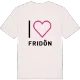 Jag älskar Fridön t-shirt stort tryck