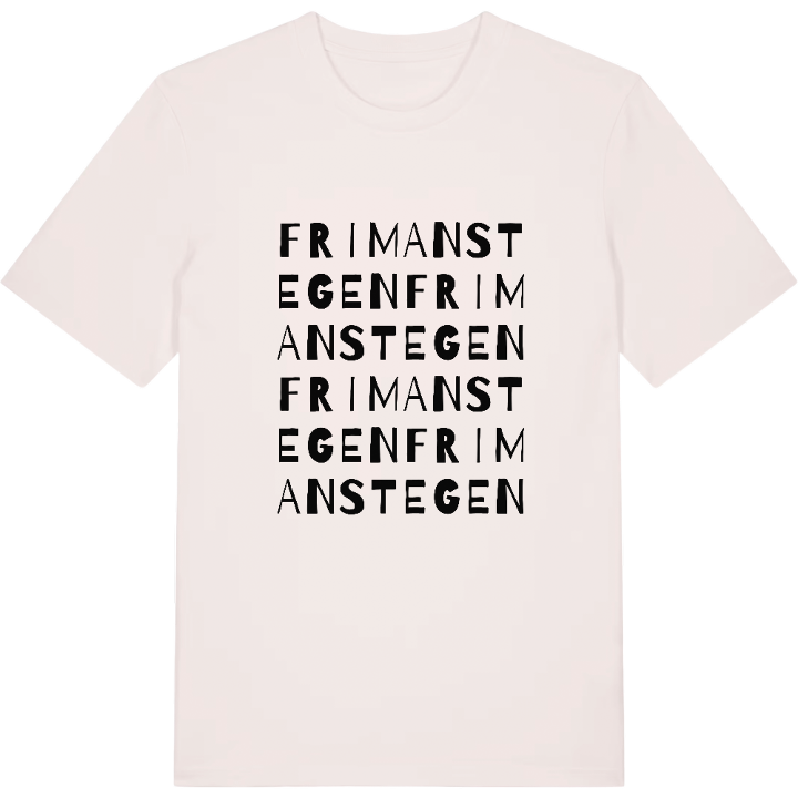 Frimanstegen ordlek t-shirt – t-shirt från PinShirt