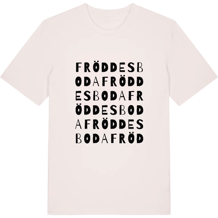 Fröddesboda ordlek t-shirt – t-shirt från PinShirt