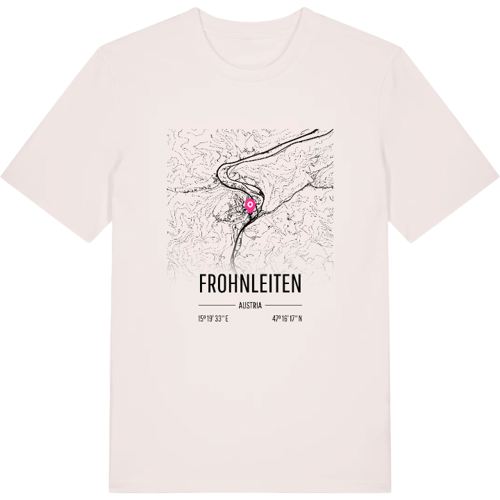 Frohnleiten karta t-shirt – t-shirt från PinShirt
