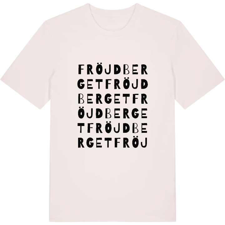 Fröjdberget ordlek t-shirt – t-shirt från PinShirt