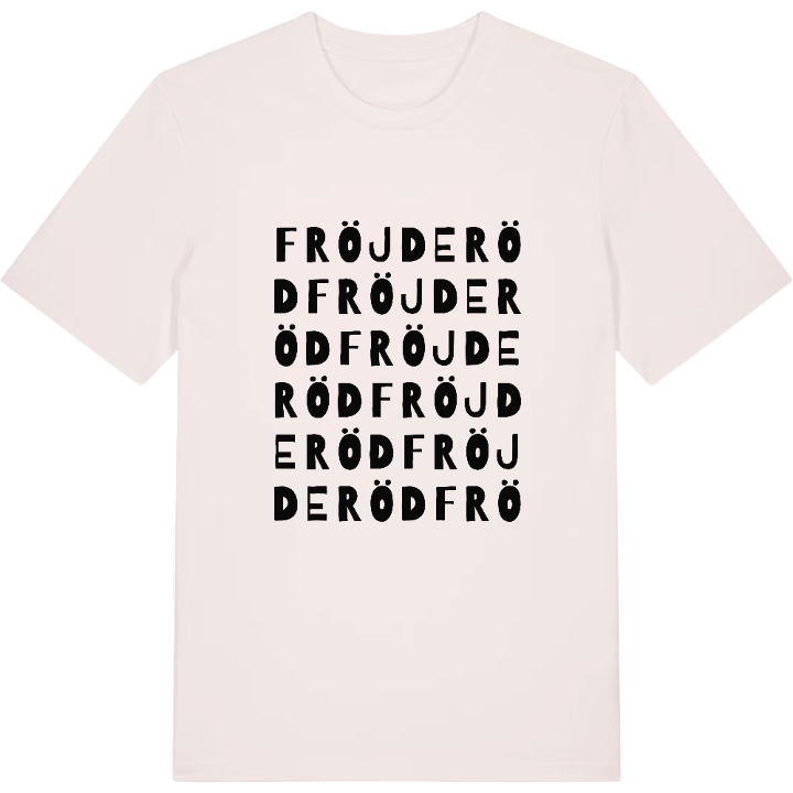 Fröjderöd ordlek t-shirt – t-shirt från PinShirt
