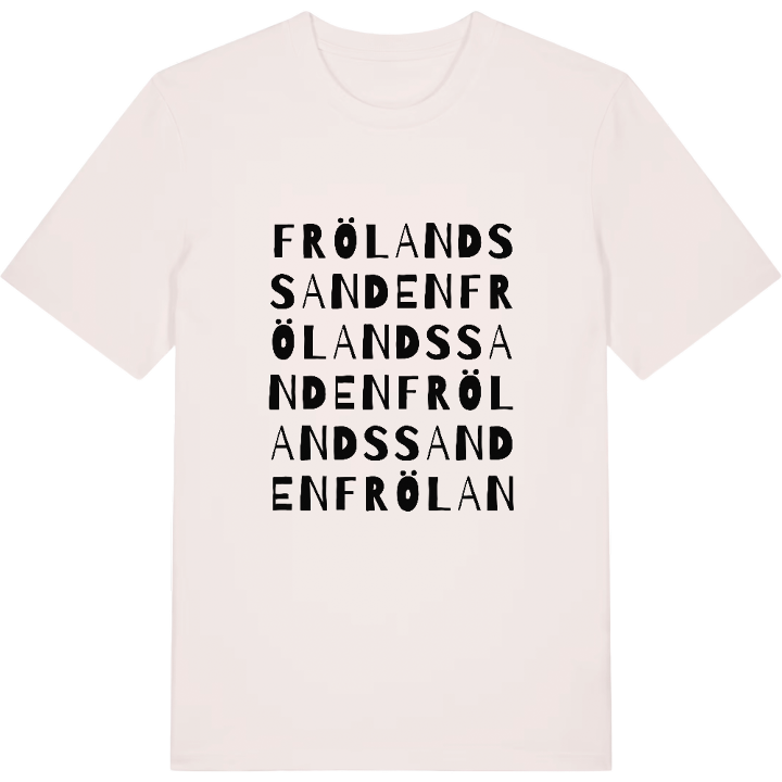 Frölandssanden ordlek t-shirt – t-shirt från PinShirt