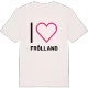 Jag älskar Frölland t-shirt stort tryck