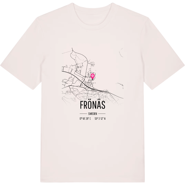 Frönäs karta t-shirt – t-shirt från PinShirt