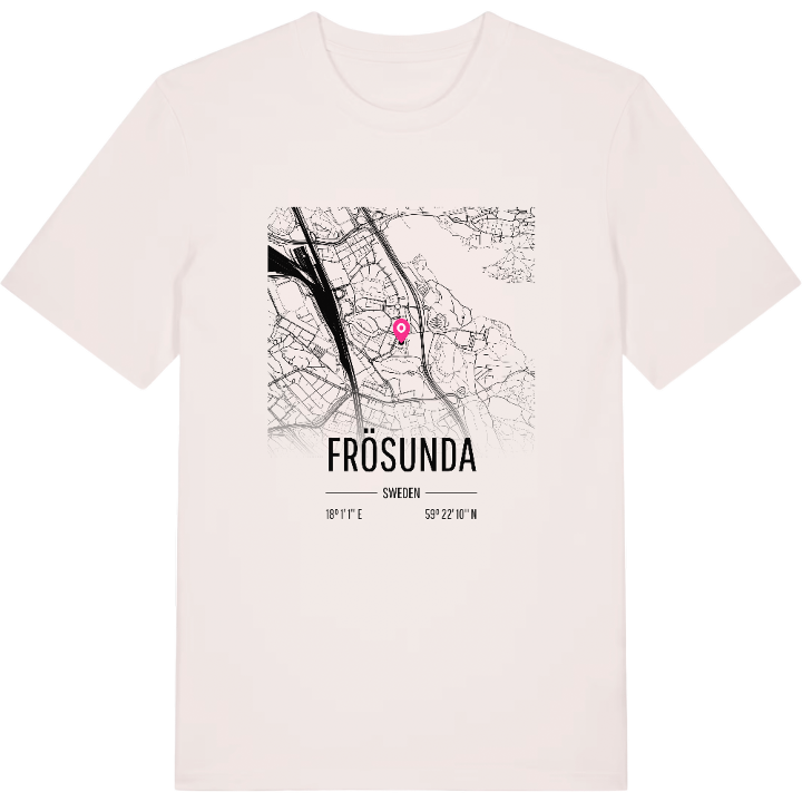 Frösunda karta t-shirt – t-shirt från PinShirt