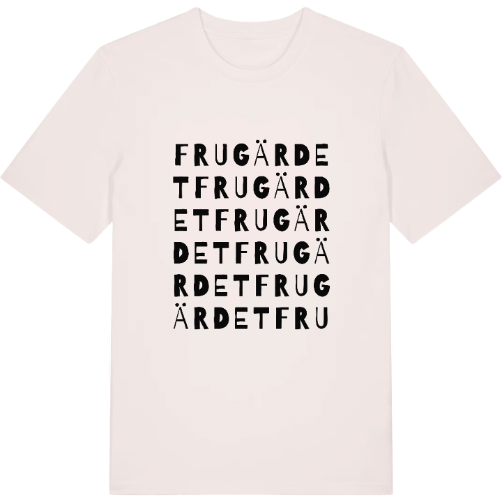 Frugärdet ordlek t-shirt – t-shirt från PinShirt