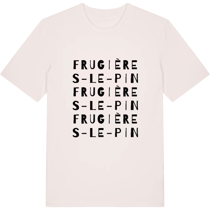 Frugières-le-Pin ordlek t-shirt – t-shirt från PinShirt