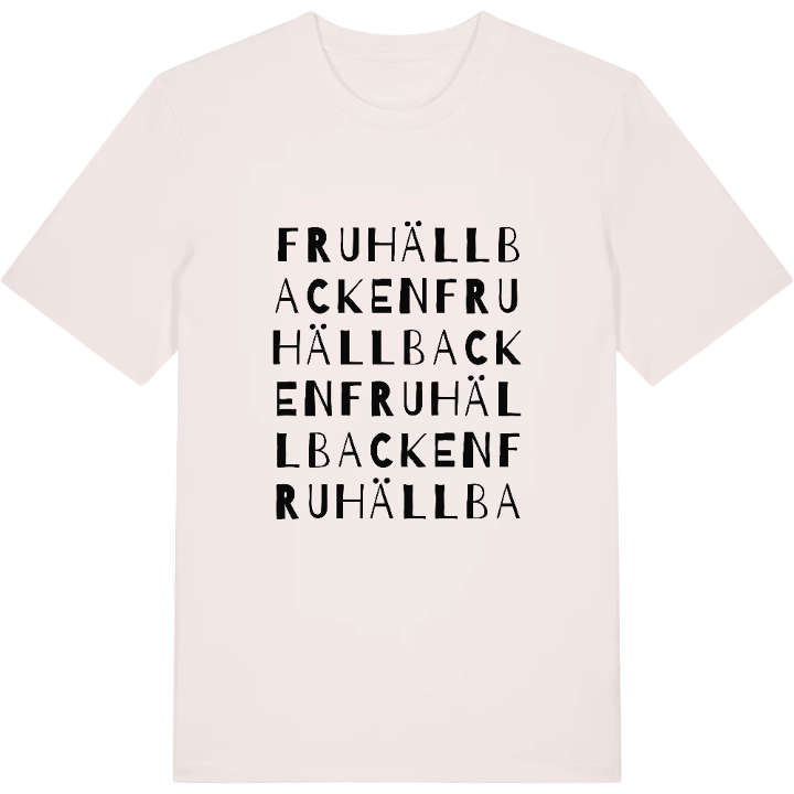 Fruhällbacken ordlek t-shirt – t-shirt från PinShirt