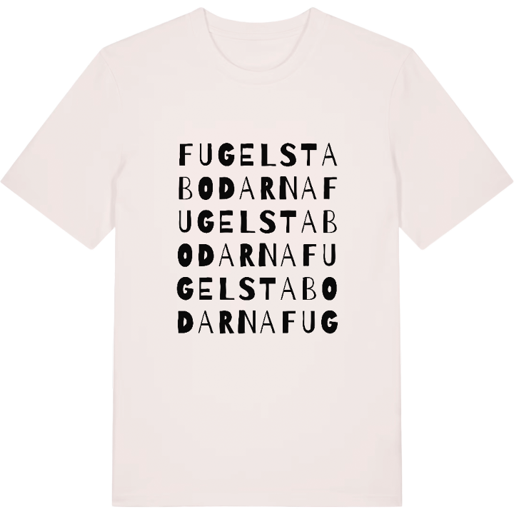Fugelstabodarna ordlek t-shirt – t-shirt från PinShirt