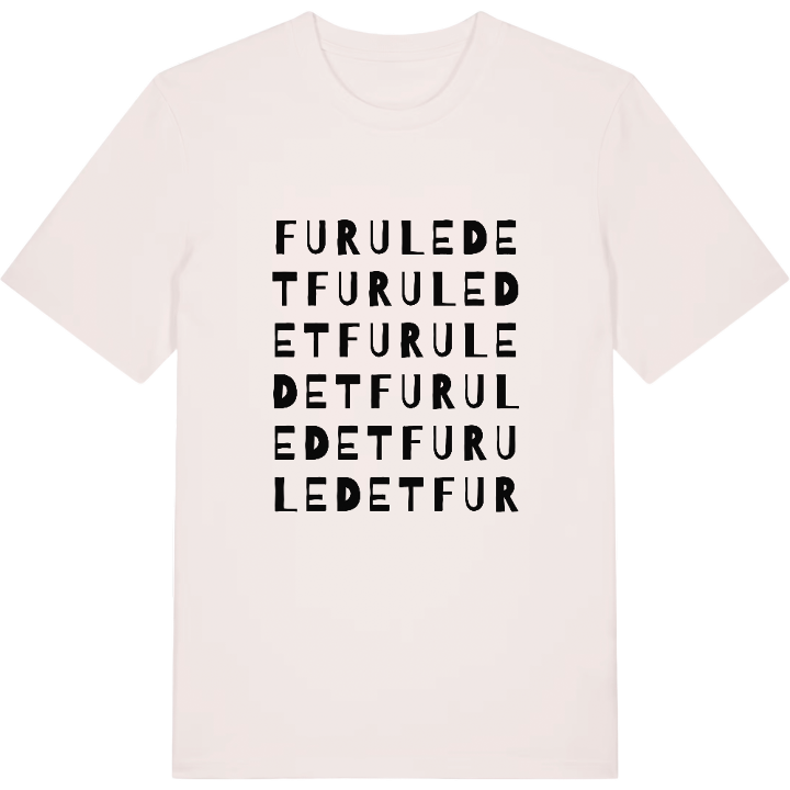 Furuledet ordlek t-shirt – t-shirt från PinShirt