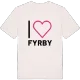 Jag älskar Fyrby t-shirt stort tryck