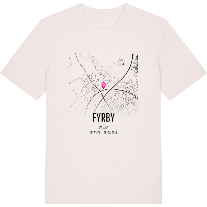 Fyrby karta t-shirt – t-shirt från PinShirt