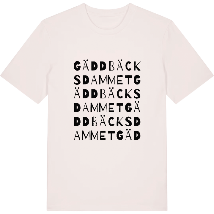Gäddbäcksdammet ordlek t-shirt – t-shirt från PinShirt