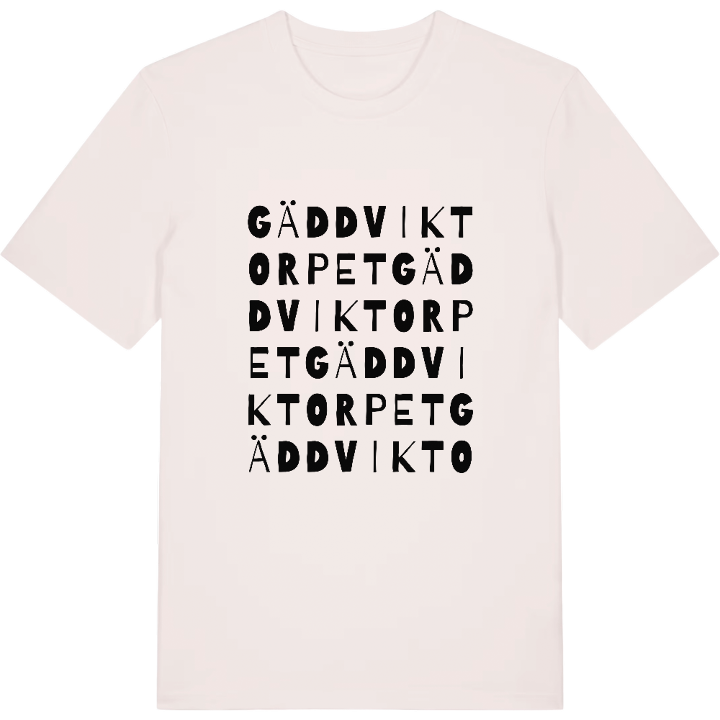 Gäddviktorpet ordlek t-shirt – t-shirt från PinShirt