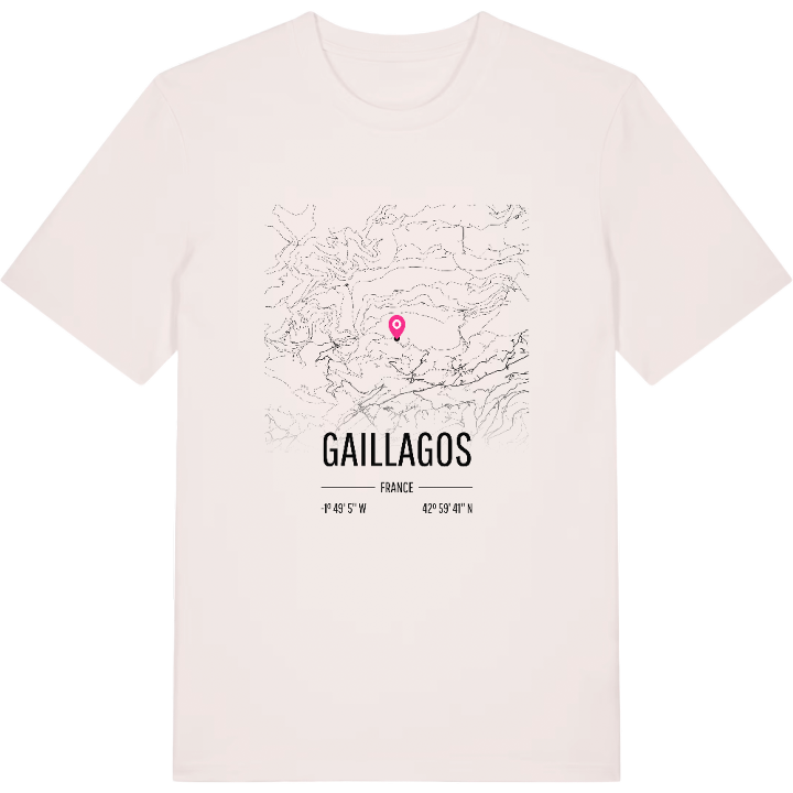 Gaillagos karta t-shirt – t-shirt från PinShirt
