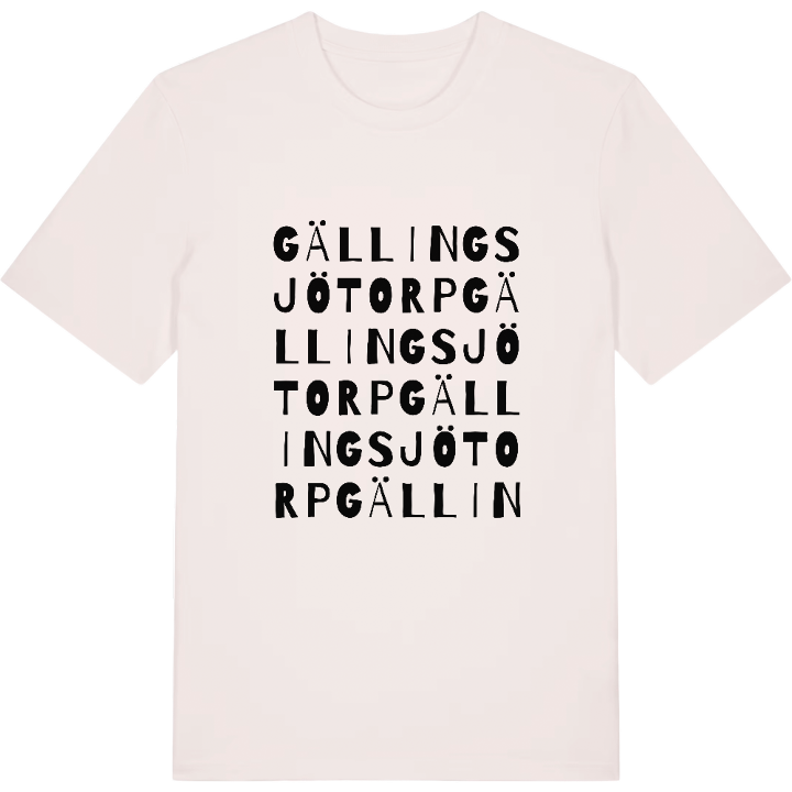 Gällingsjötorp ordlek t-shirt – t-shirt från PinShirt