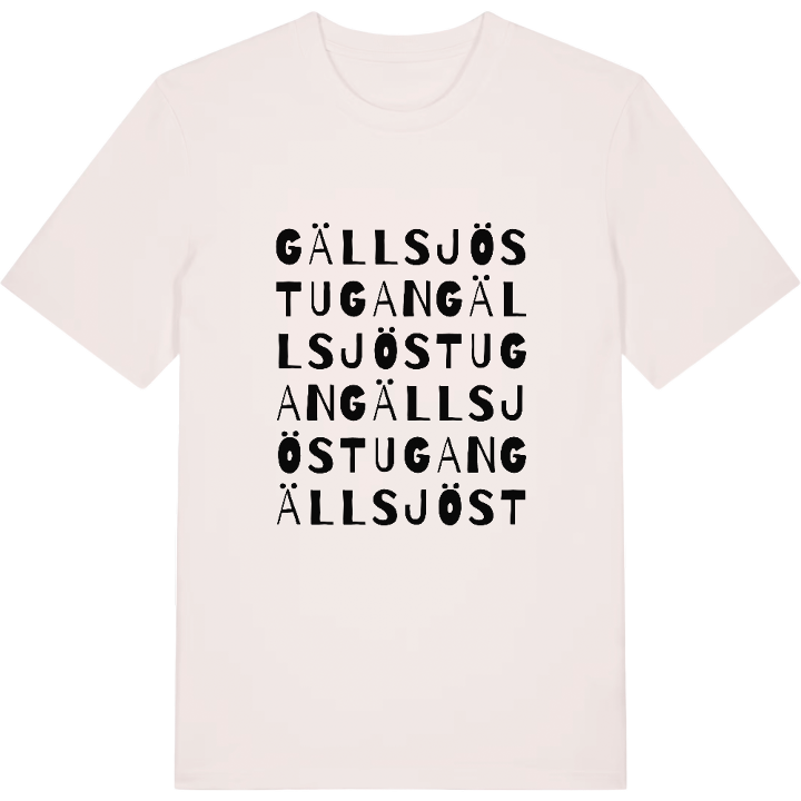 Gällsjöstugan ordlek t-shirt – t-shirt från PinShirt