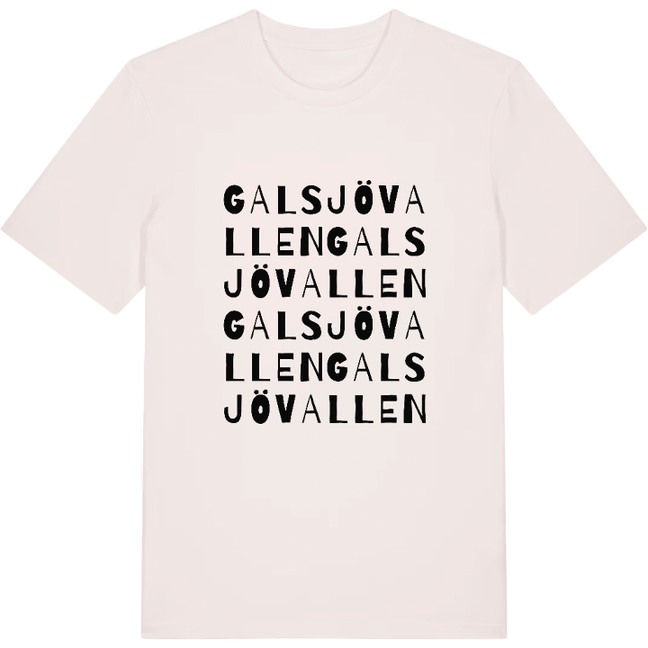 Galsjövallen ordlek t-shirt – t-shirt från PinShirt