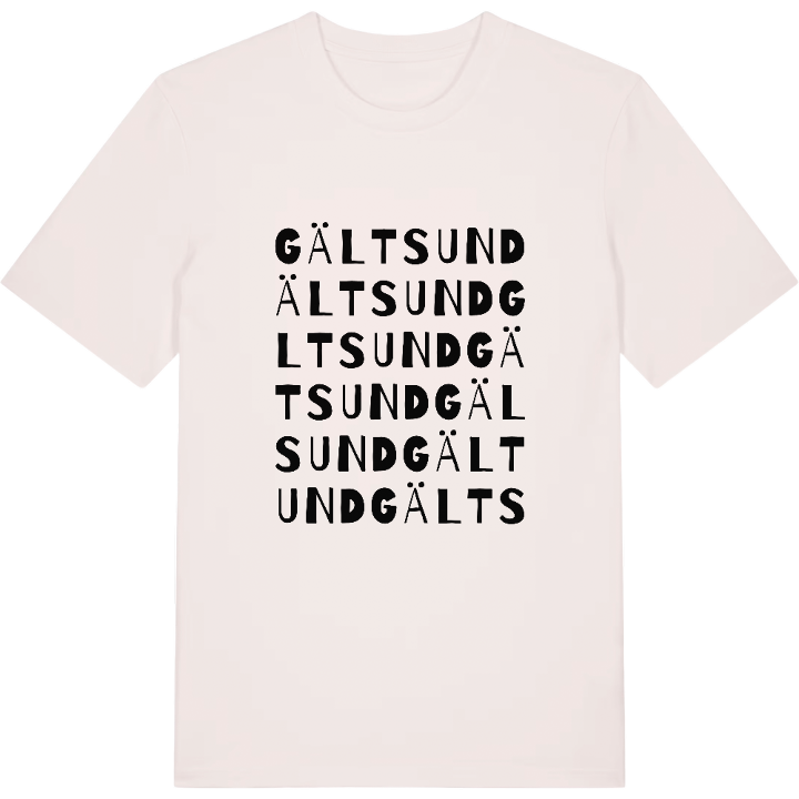Gältsund ordlek t-shirt – t-shirt från PinShirt