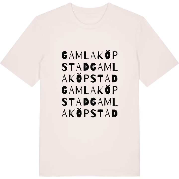 Gamla Köpstad ordlek t-shirt – t-shirt från PinShirt