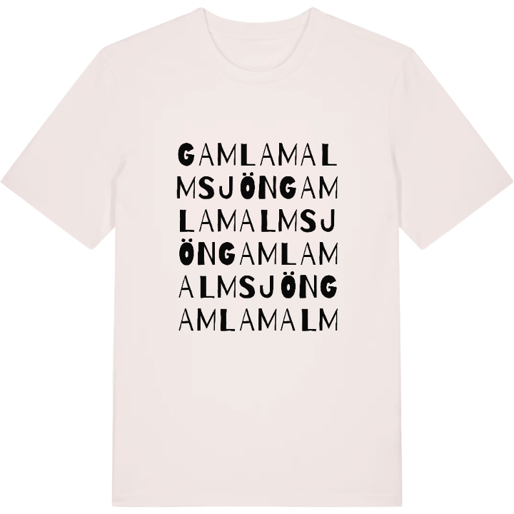 Gamla Malmsjön ordlek t-shirt – t-shirt från PinShirt