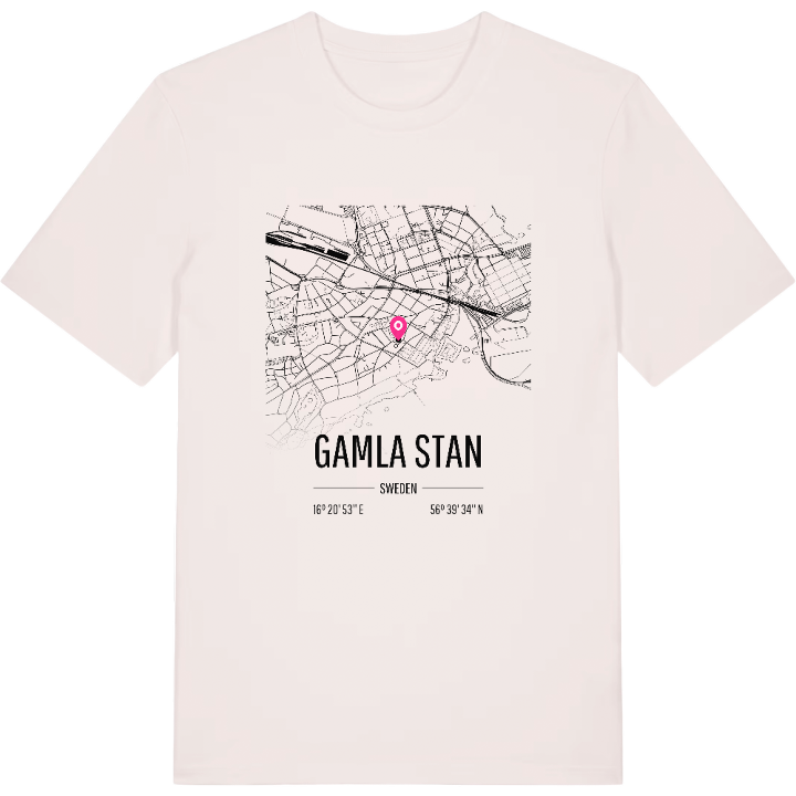 Gamla Stan karta t-shirt – t-shirt från PinShirt