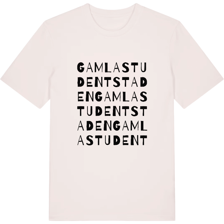 Gamla Studentstaden ordlek t-shirt – t-shirt från PinShirt