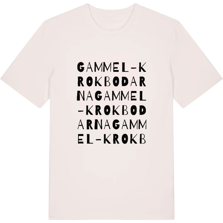 Gammel-Krokbodarna ordlek t-shirt – t-shirt från PinShirt