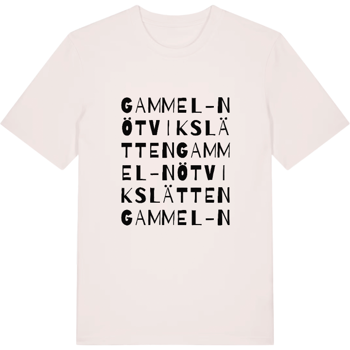 Gammel-Nötvikslätten ordlek t-shirt – t-shirt från PinShirt