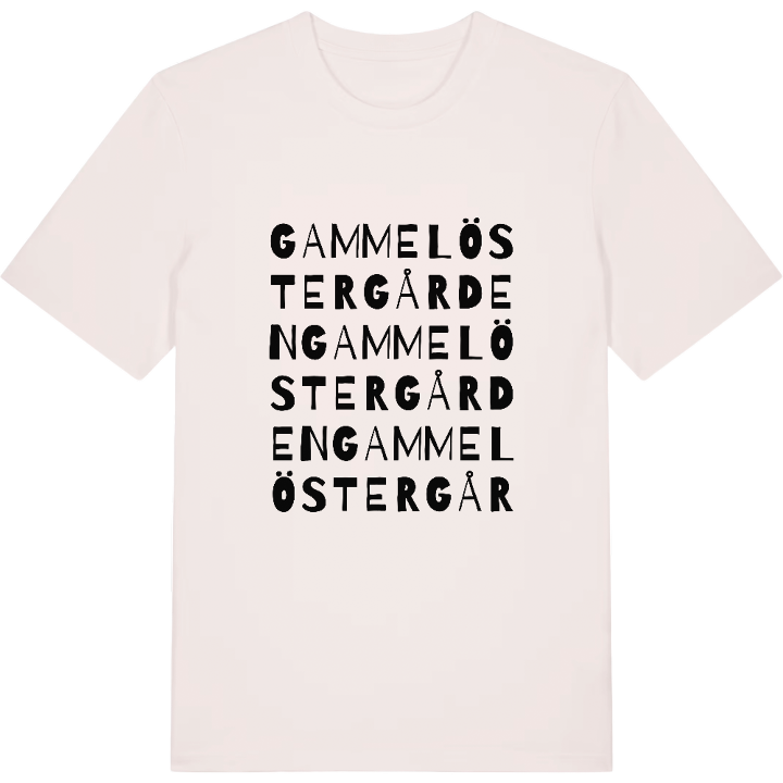 Gammel Östergården ordlek t-shirt – t-shirt från PinShirt