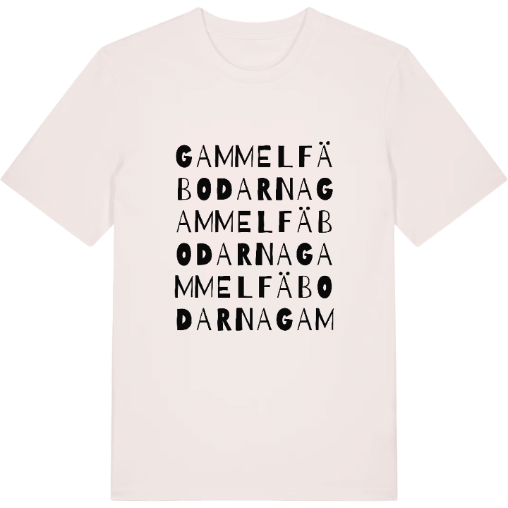 Gammelfäbodarna ordlek t-shirt – t-shirt från PinShirt