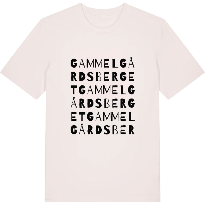 Gammelgårdsberget ordlek t-shirt – t-shirt från PinShirt