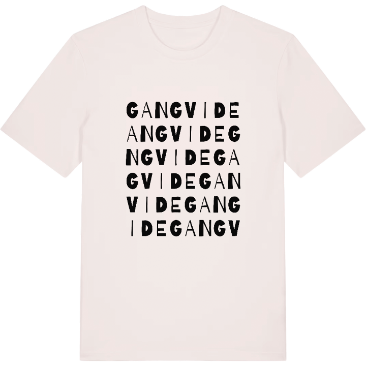 Gangvide ordlek t-shirt – t-shirt från PinShirt