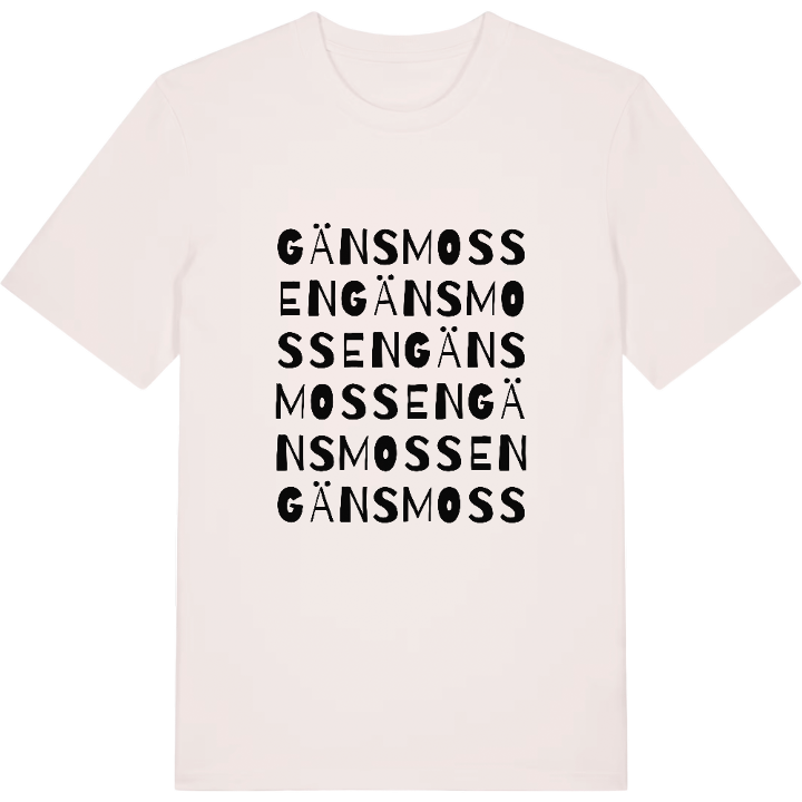 Gänsmossen ordlek t-shirt – t-shirt från PinShirt