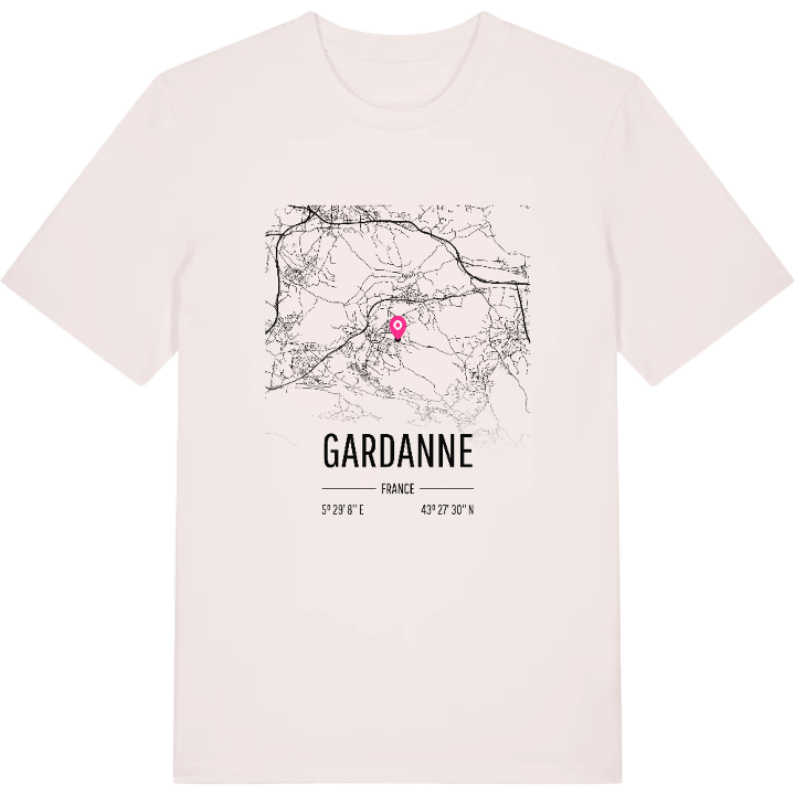 Gardanne karta t-shirt – t-shirt från PinShirt