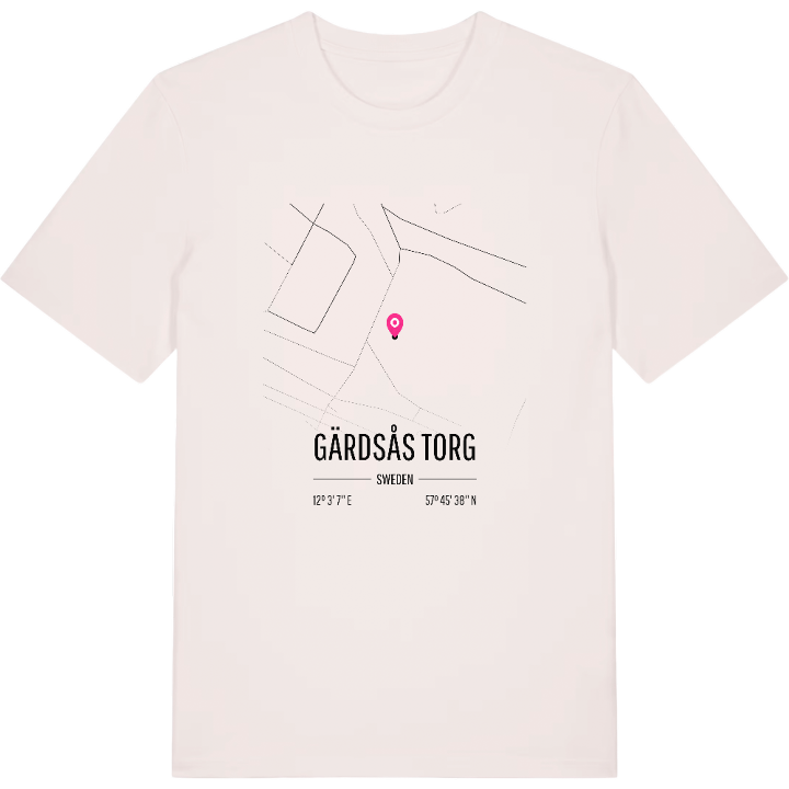 Gärdsås Torg karta t-shirt – t-shirt från PinShirt