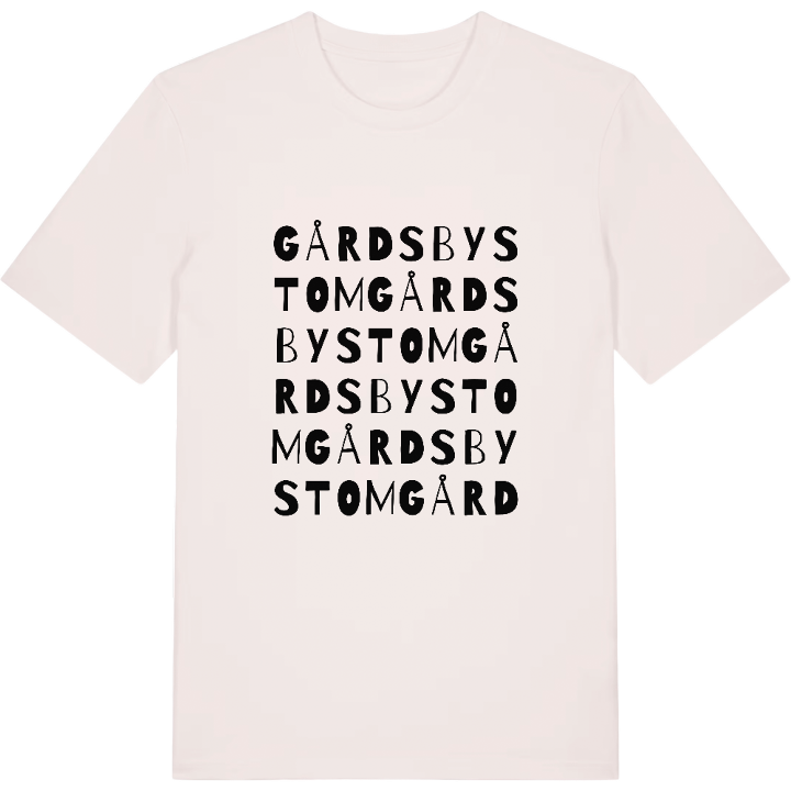Gårdsby Stom ordlek t-shirt – t-shirt från PinShirt