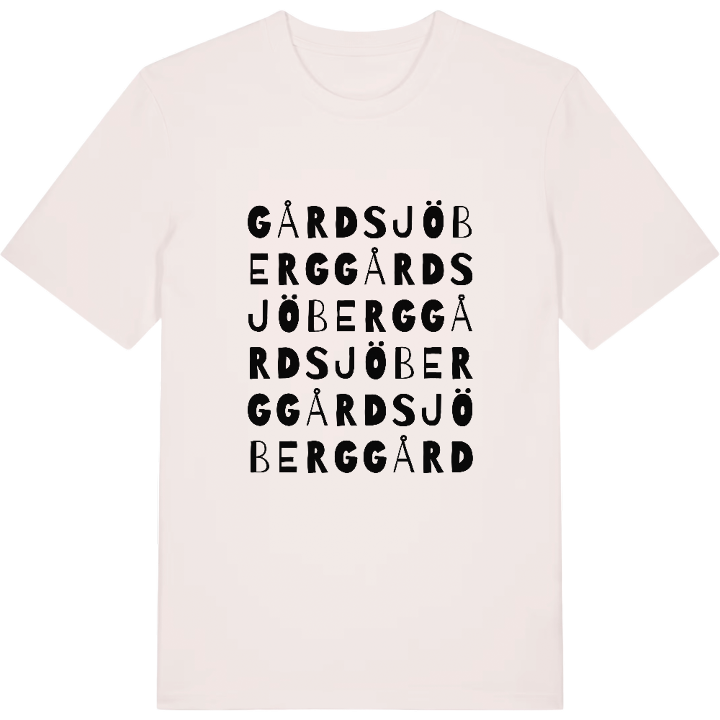 Gårdsjöberg ordlek t-shirt – t-shirt från PinShirt