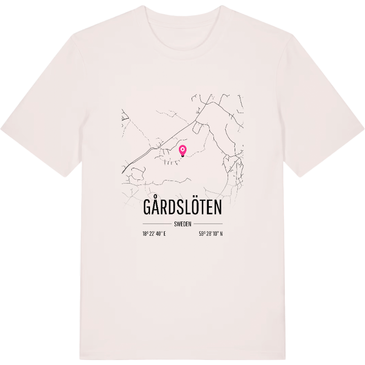 Gårdslöten karta t-shirt – t-shirt från PinShirt