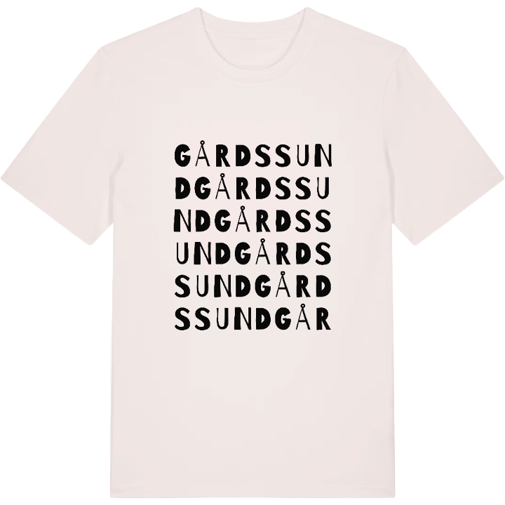 Gårdssund ordlek t-shirt – t-shirt från PinShirt