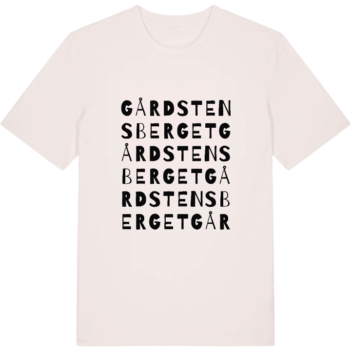 Gårdstensberget ordlek t-shirt – t-shirt från PinShirt