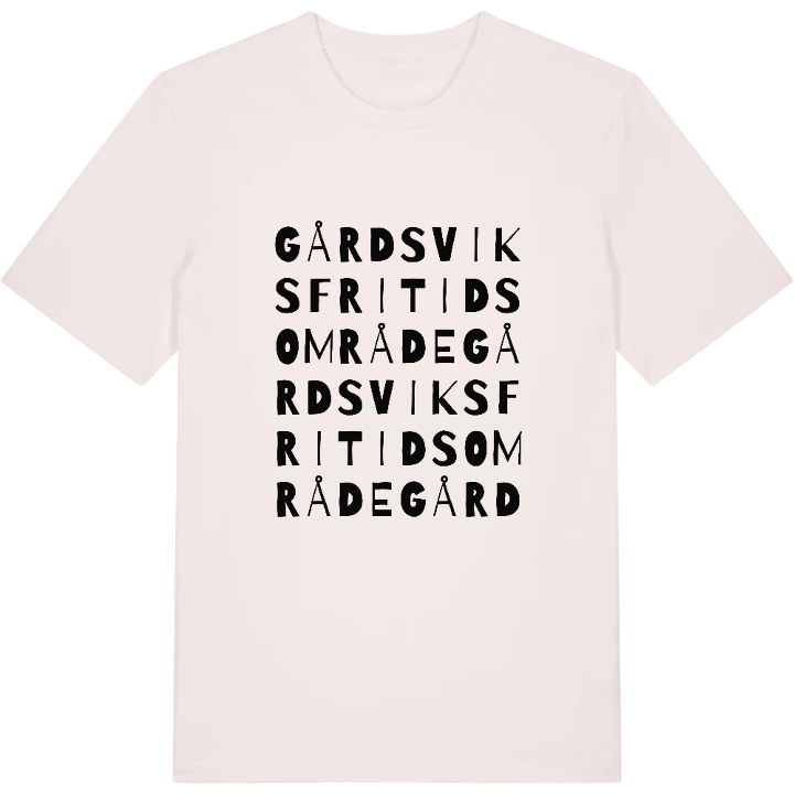 Gårdsviks fritidsområde ordlek t-shirt – t-shirt från PinShirt