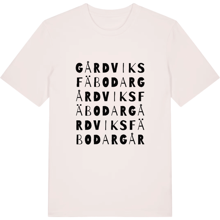 Gårdviks fäbodar ordlek t-shirt – t-shirt från PinShirt